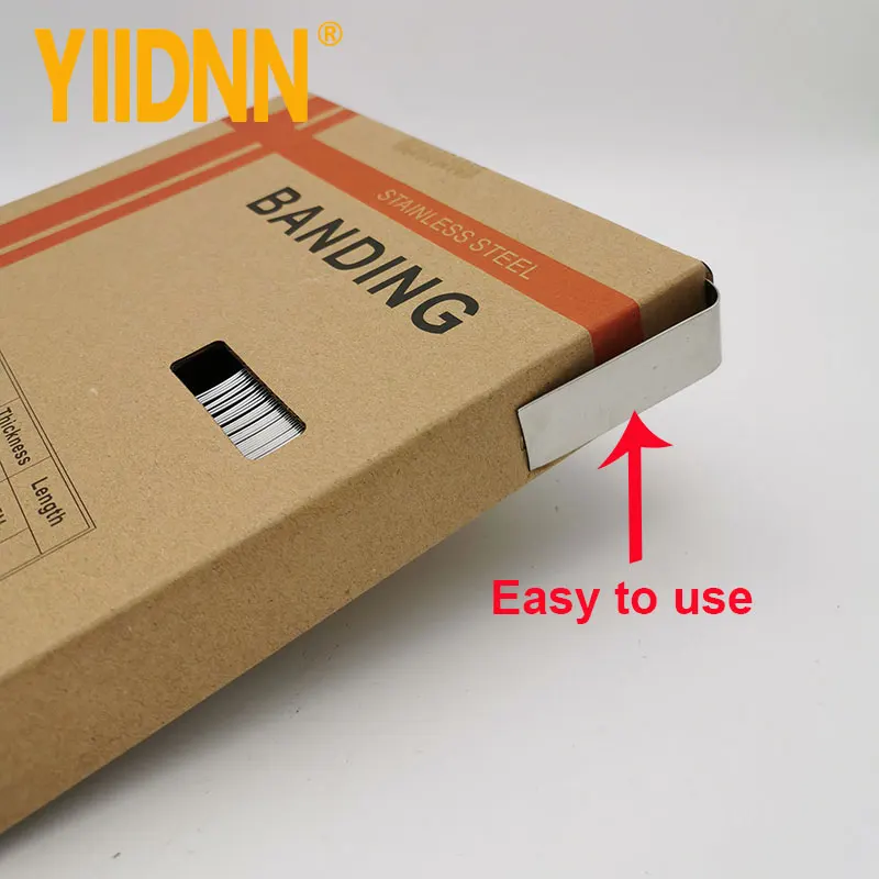Лента для обвязки из нержавеющей стали 304 ремешок инструменты катушка толщиной 0