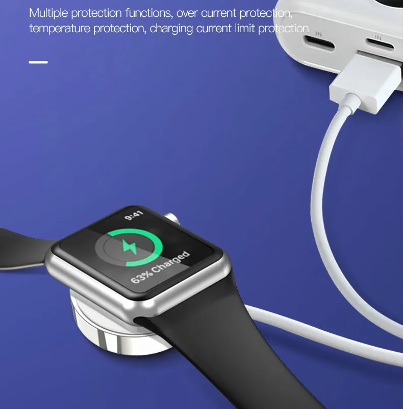 Зарядный USB кабель TOTU для смарт часов Apple IWatch Series 4/S/2/1|Беспроводные зарядные