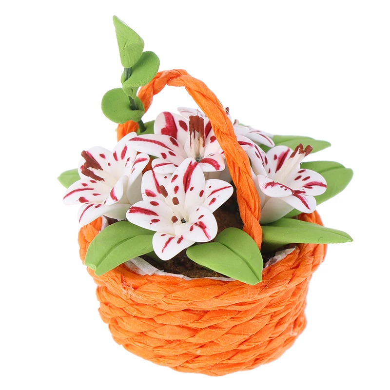 Мини Горшечное растение цветы в горшке декор для кукольного домика модель бонсай