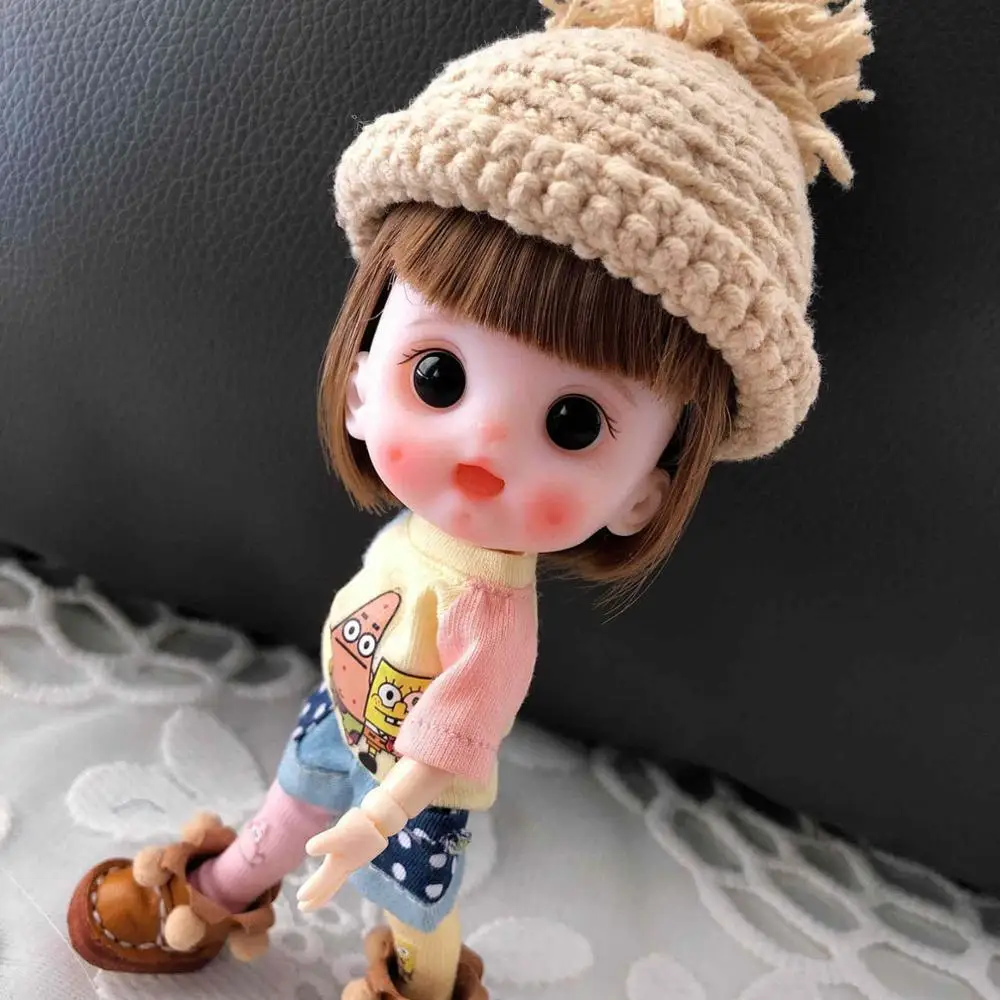 Nude doll 2 OB11 кукла ручной работы на заказ 1/8 BJD куклы OB голова и Обнаженная кукла Полимерная глина - Цвет: Nude doll 2