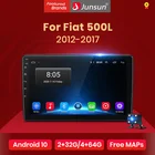 Автомагнитола Junsun V1, мультимедийный видеоплеер на Android 10,0, DSP, GPS, для Fiat 500L 2012-2017, 2 din, dvd