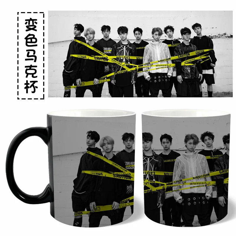 

[MYKPOP]Stray Kids Coffee Mug Water Milk Ceramic Cup Creative KPOP Fans Collection SA19041801