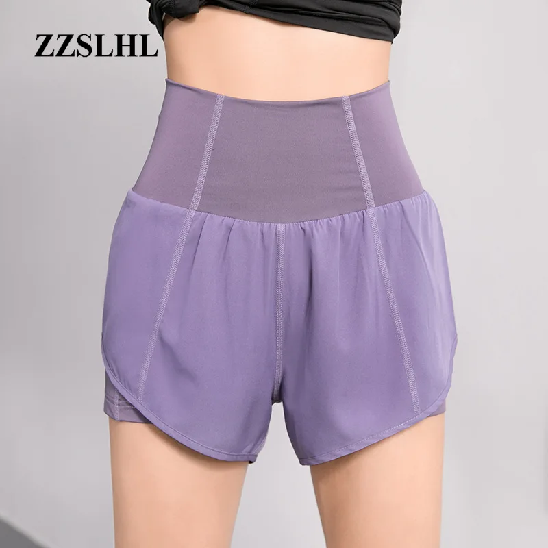 

Женские спортивные шорты с высокой талией, быстросохнущие шорты для йоги, спортивная одежда для фитнеса, женская спортивная одежда, шорты д...
