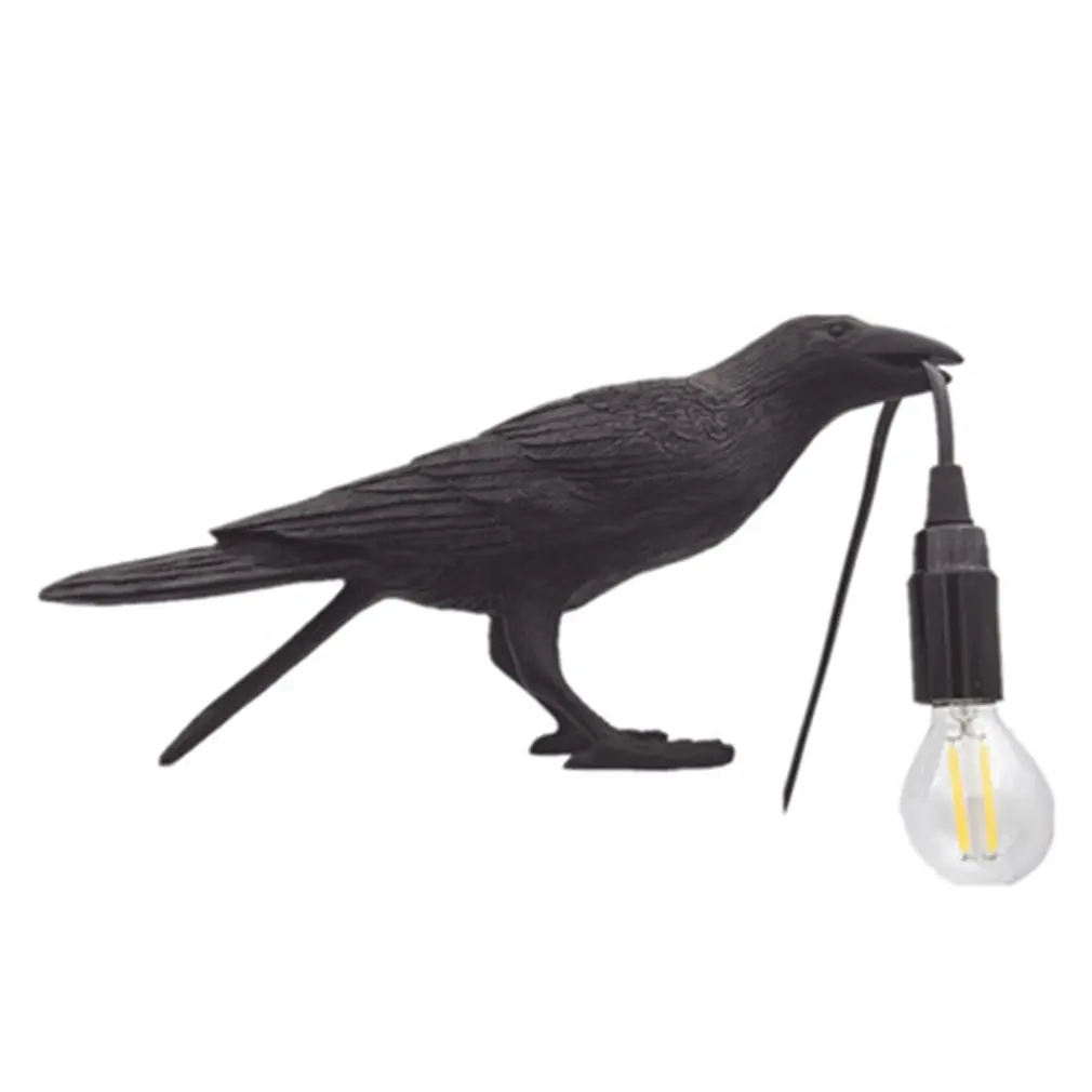 

Lucky Bird Decorates Desk Lamp Living Room Decoration Creative Lamp Holiday Gift Animal Shaped Bird Resin Wall Lamp Home Decor