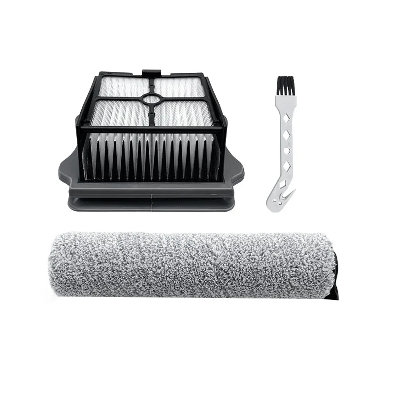 

1X Roller Brush + 1X Filter + 1 Cleaning Brush Kit for Tineco IFloor Cordless Floor One S3 Wet Dry Vacuums Assy