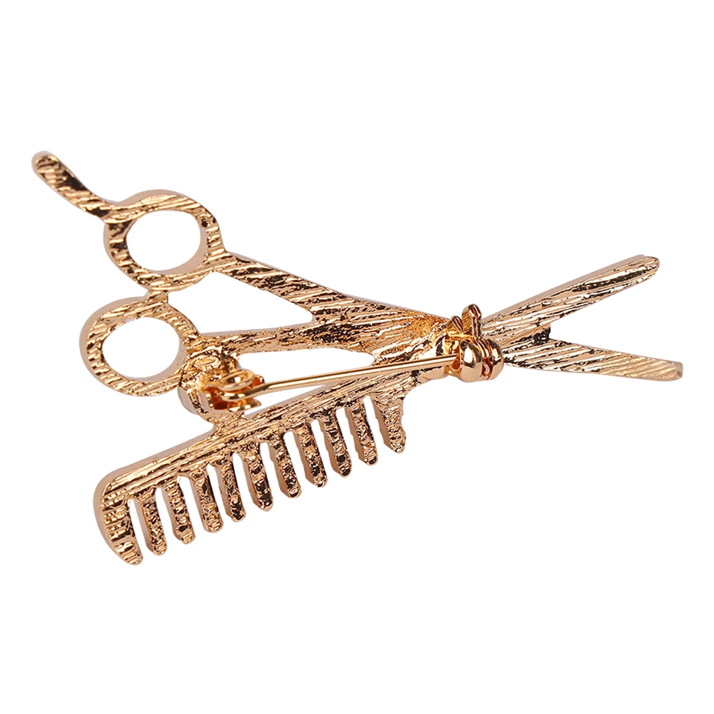 Comb Scissors Brooch Unique Shape Collar Pin Mini Cute Women Girls Party Banquet Jewelry Gift | Украшения и аксессуары