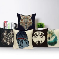 animal wolf pattern cushion covers cartoon animal throw pillow covers decorative for sofa seat car home office pillowcase