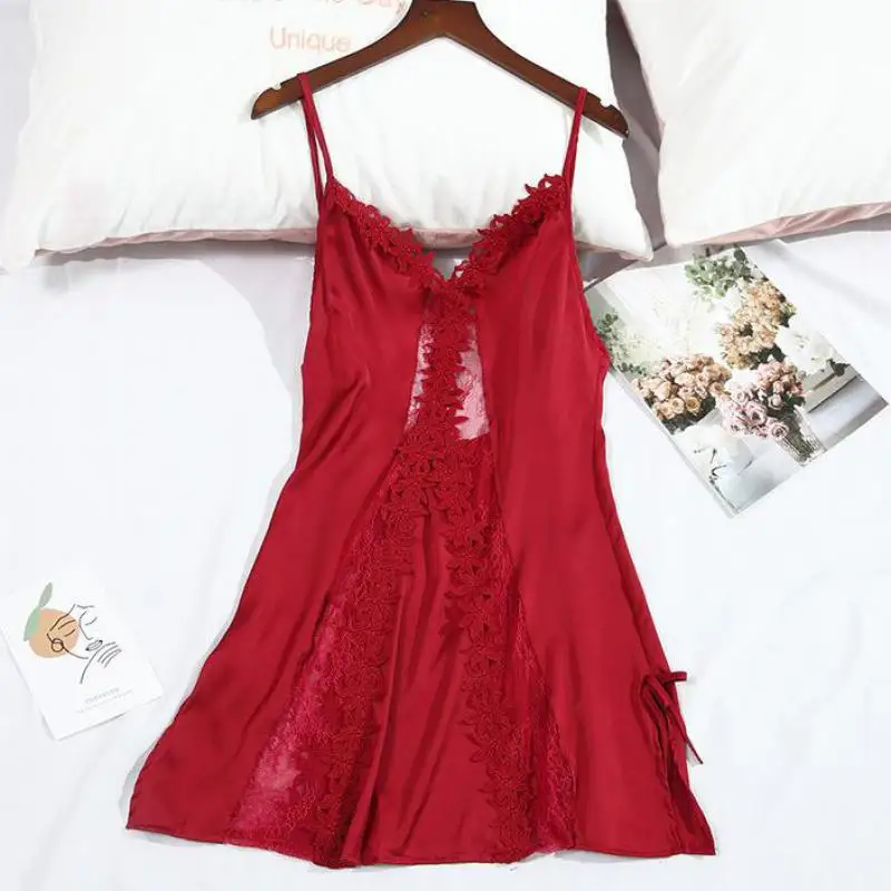 

Sexy Women Royal Nightwear Home Dressing Gown Sleepwear Summer New Nightdress Homewear Casual Intimate Lingerie Nightgown