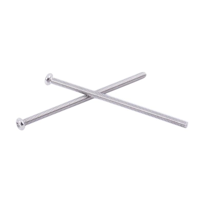 60 шт. серебряные M2 x 40 мм винты с круглой головкой болты и 100 метрические