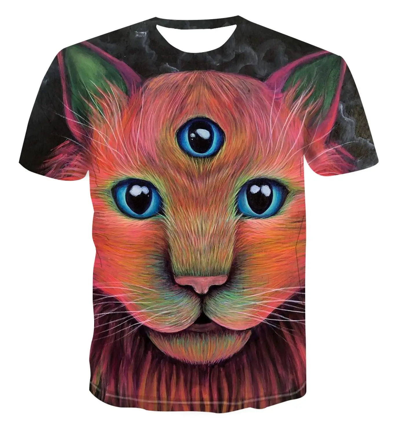 

2020 fashion 3D creative design personalized men's short sleeve animal / color / simple printing cool T-shirt summer s-6xl