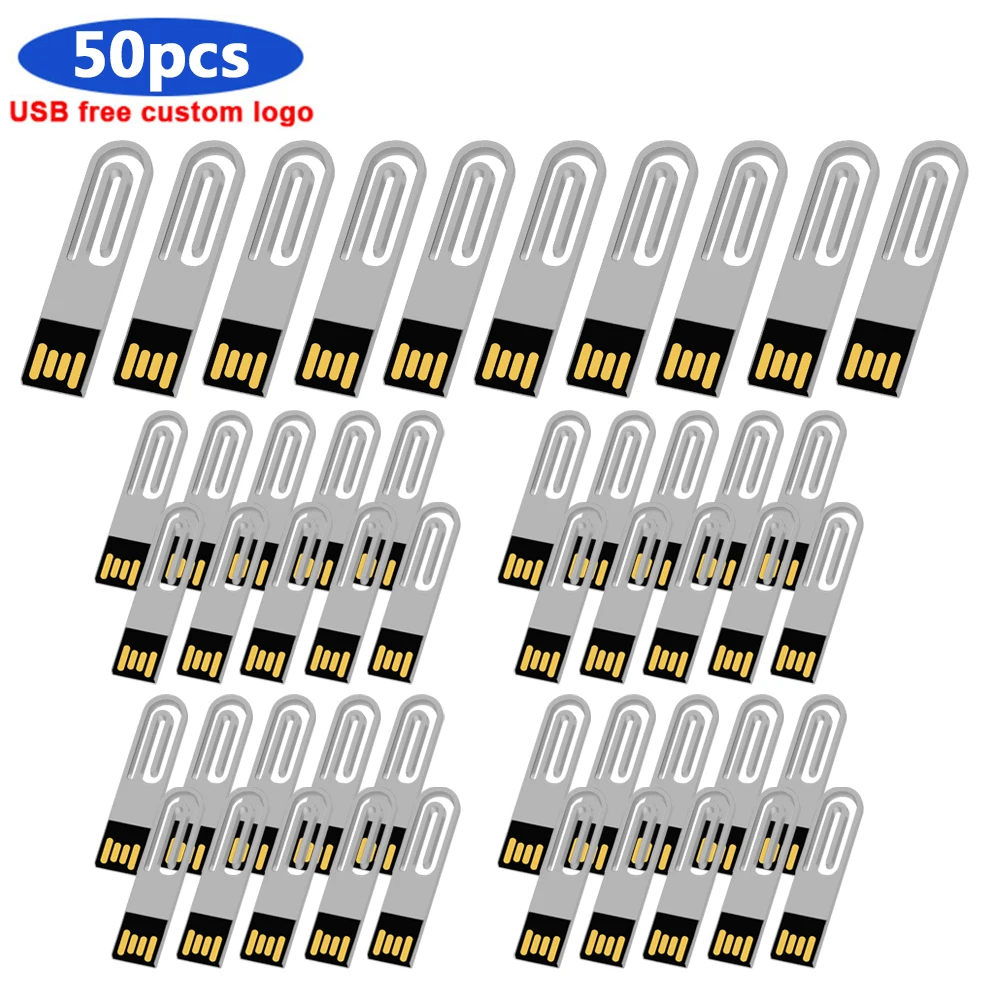 

Флеш-накопитель USB 2,0, 16/32/64/128 ГБ, 50 шт./лот, USB 2,0