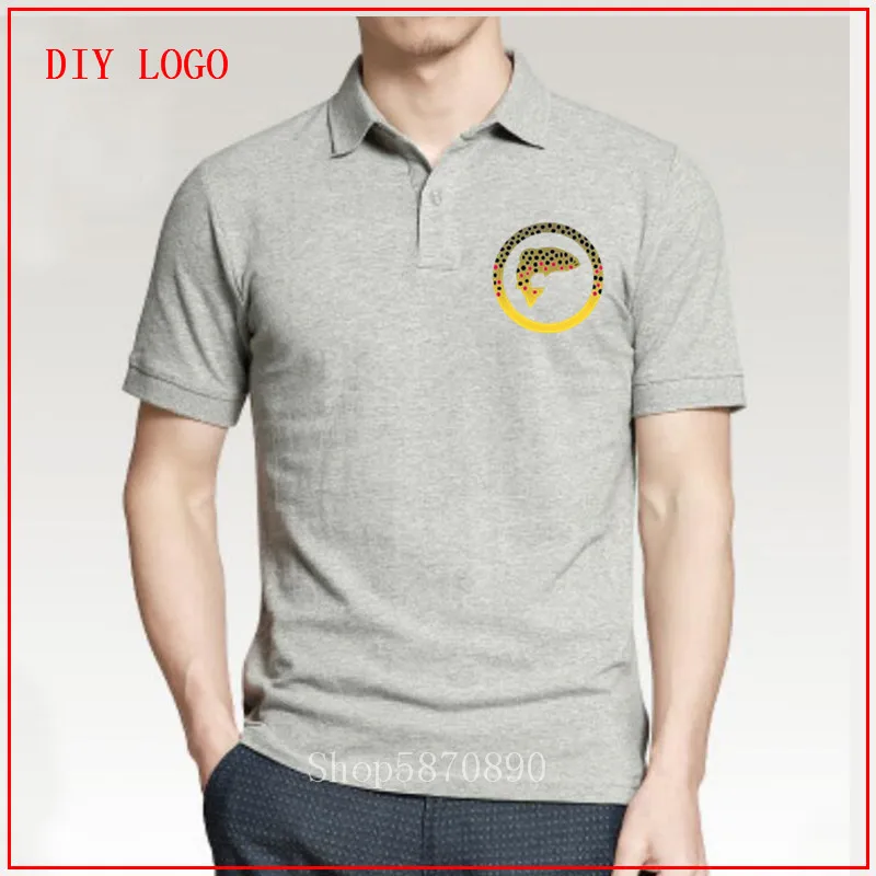 Рубашка поло с изображением коричневой форели Flyfish рубашка мужская манга корта