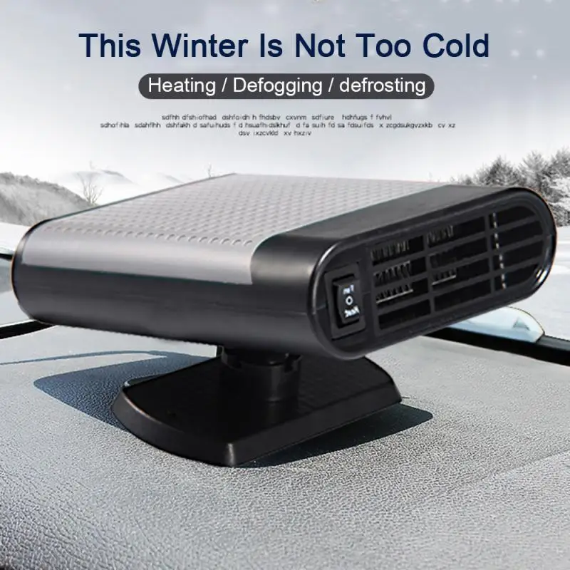 

Car Heater 24V 150W Portable 360 Degree Adjustable Electric Heater Cooling Fan Air Purifier Windscreen Defogging Defroster