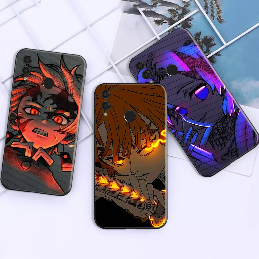 

Demon Slayer Phone Case For Huawei Honor 10 7X 8X 9X 8C 9 V9 20i V20 10i V10 Funda Soft Carcasa Back Cover Japan Anime Cartoon