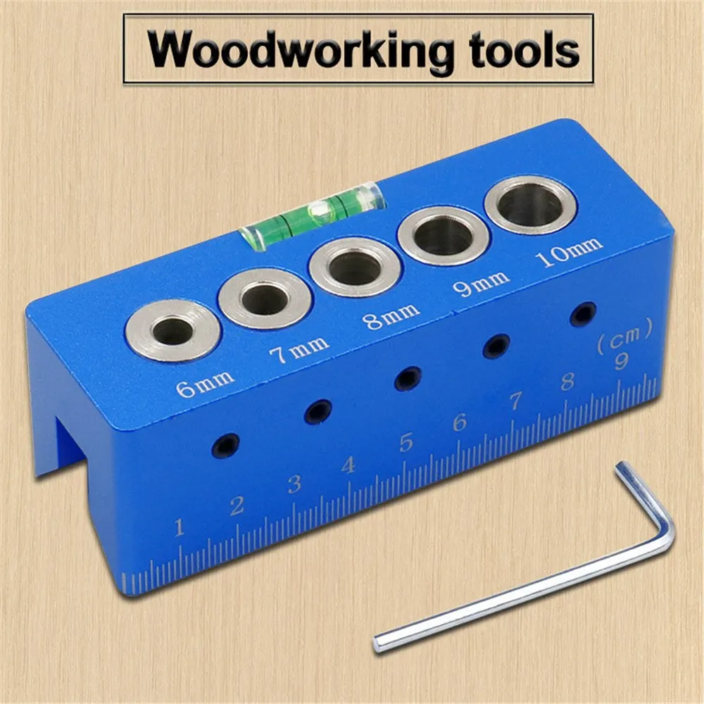 

Woodworking Drill Guide Straight Hole Punch Positioner 90 Degree Vertical Punch Round Dowel Positioning Auxiliary Drilling Tool