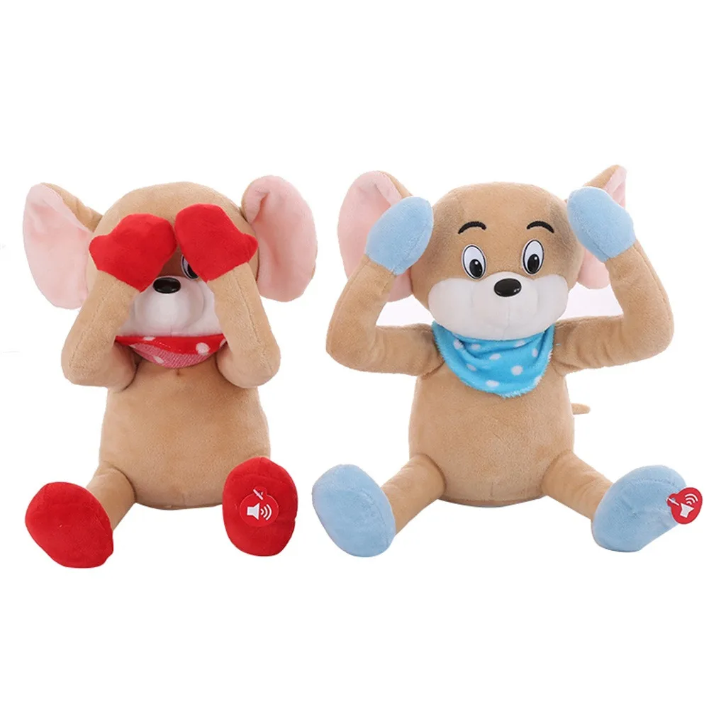 Плюшевые игрушки для новорожденных Мягкие Мультяшные поющие домашний декор