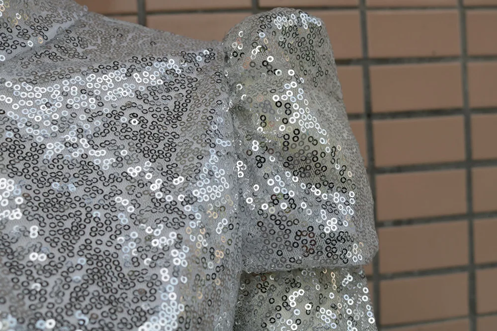 LUZUZI элегантное вечернее платье с пышными рукавами женское вырезами яркое