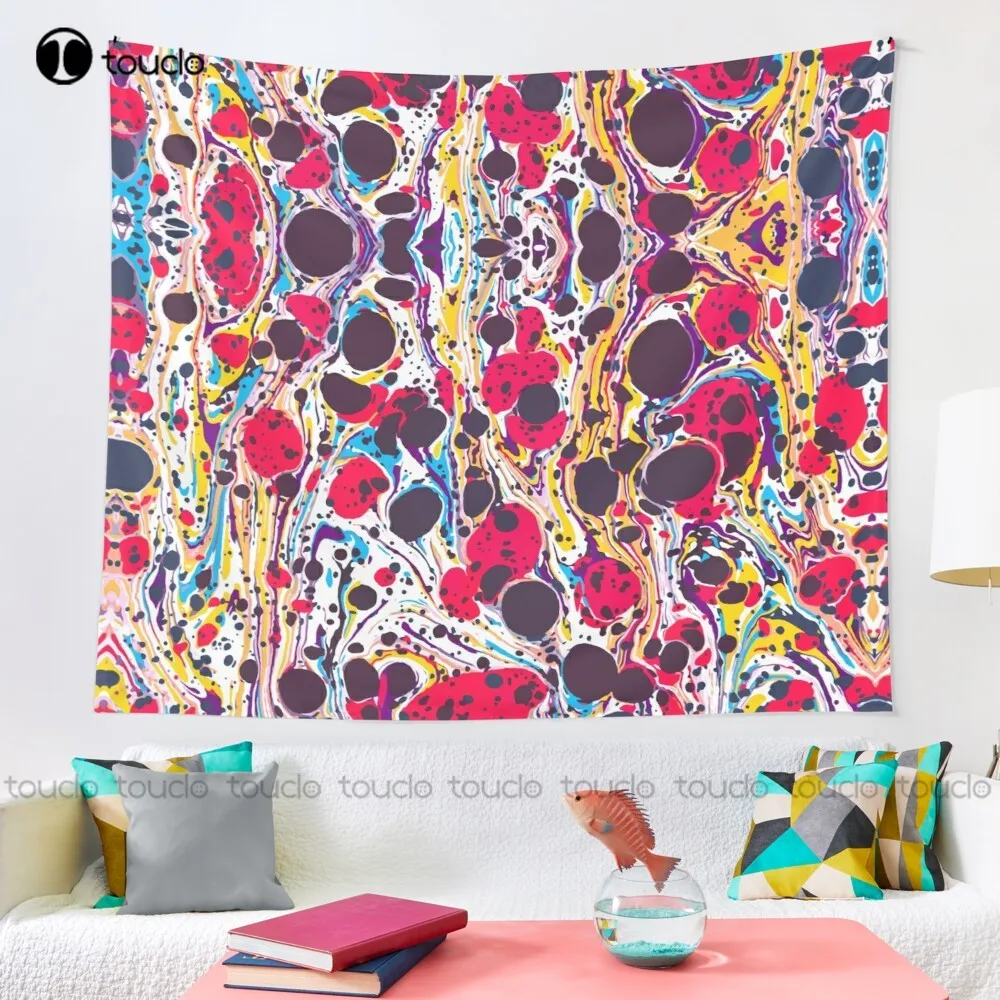 Новый психоделический винтажный мраморный гобелен Женский украшение | Дом и сад