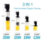 Внутренний фильтр для аквариума 3 в 1, воздушный насос для аквариума, увеличение кислорода, аквариумный фильтр