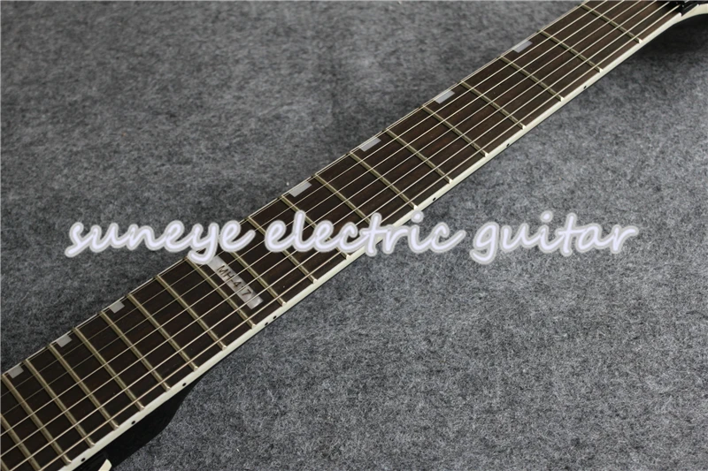 

Custom Shop Glossy Black China OEM Left Handed Electric Guitar 7 Strings Guitars Electrica Black Tremolo Guitarra Electrica
