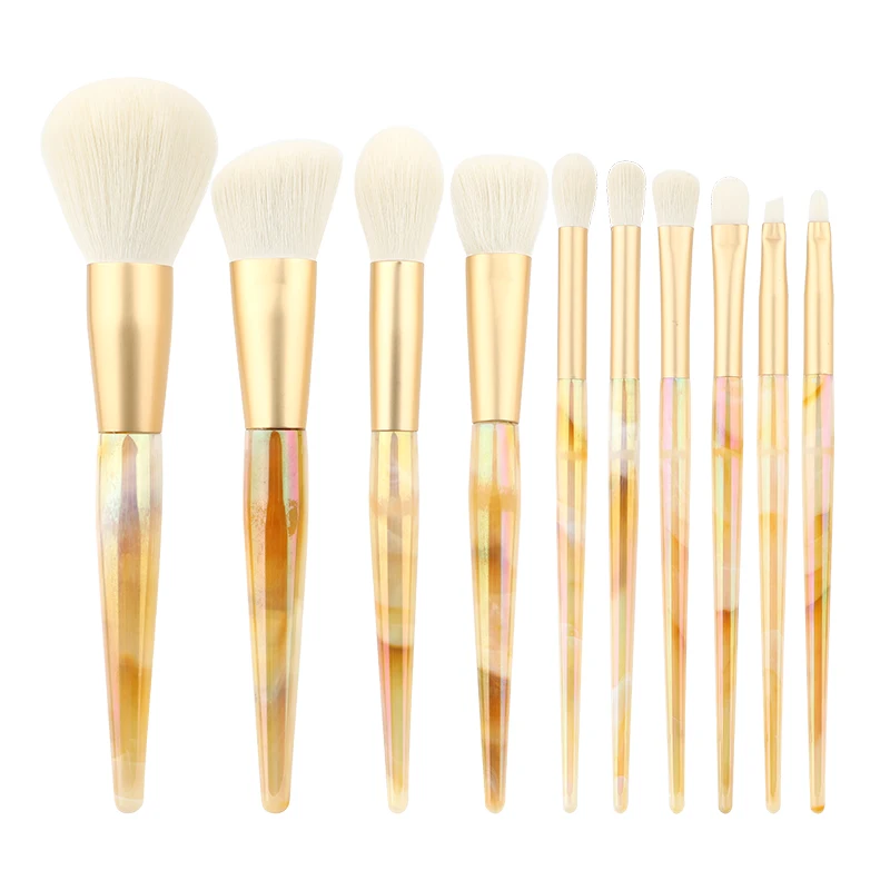 

10 PCS Makeup Brushes Set Eye Shadow Brush Foundation Brush Concealer brush High Quality Skin-friendly Portable Makeup Tools