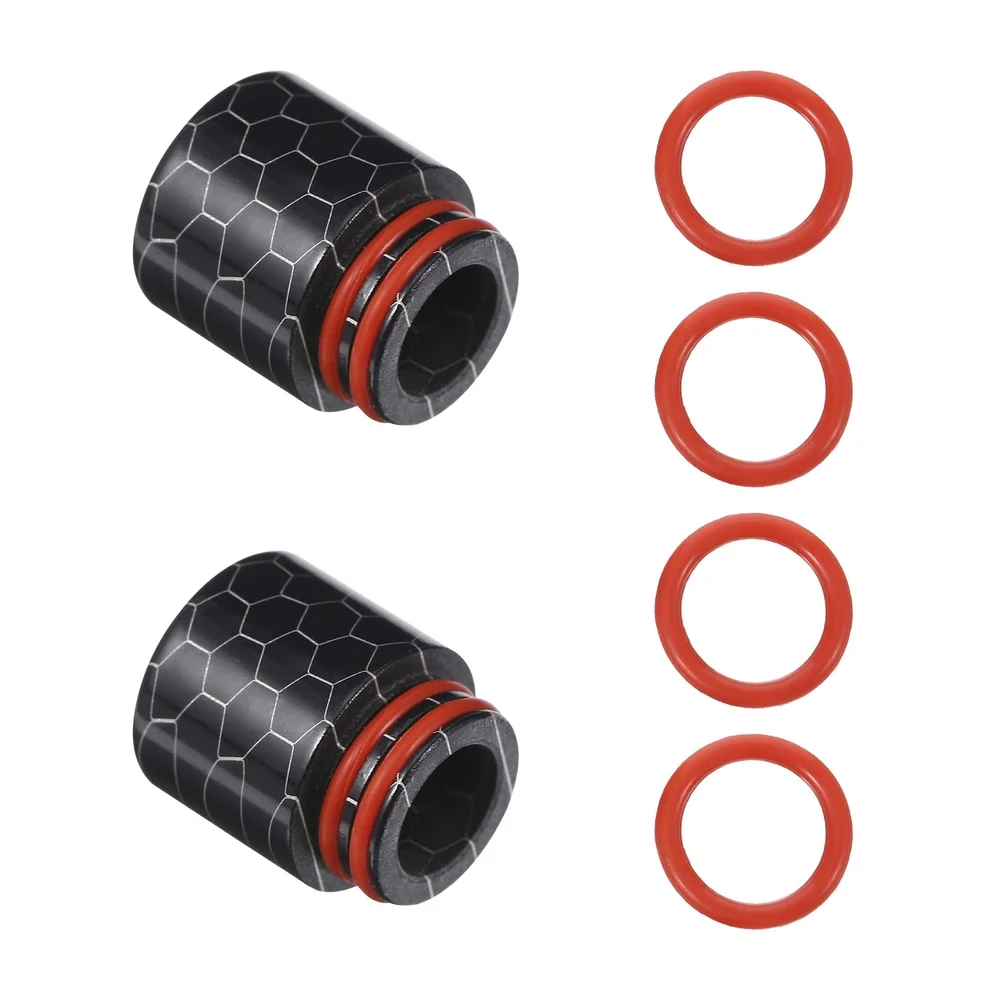 

2pcs Smoking Set Coffee Machine Resin Drip Tip Honeycomb Drip Tip Connector