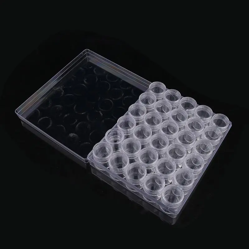 

30 Grids Plastic Makeup Organizer Storage Box Beads Accessories Storage Case