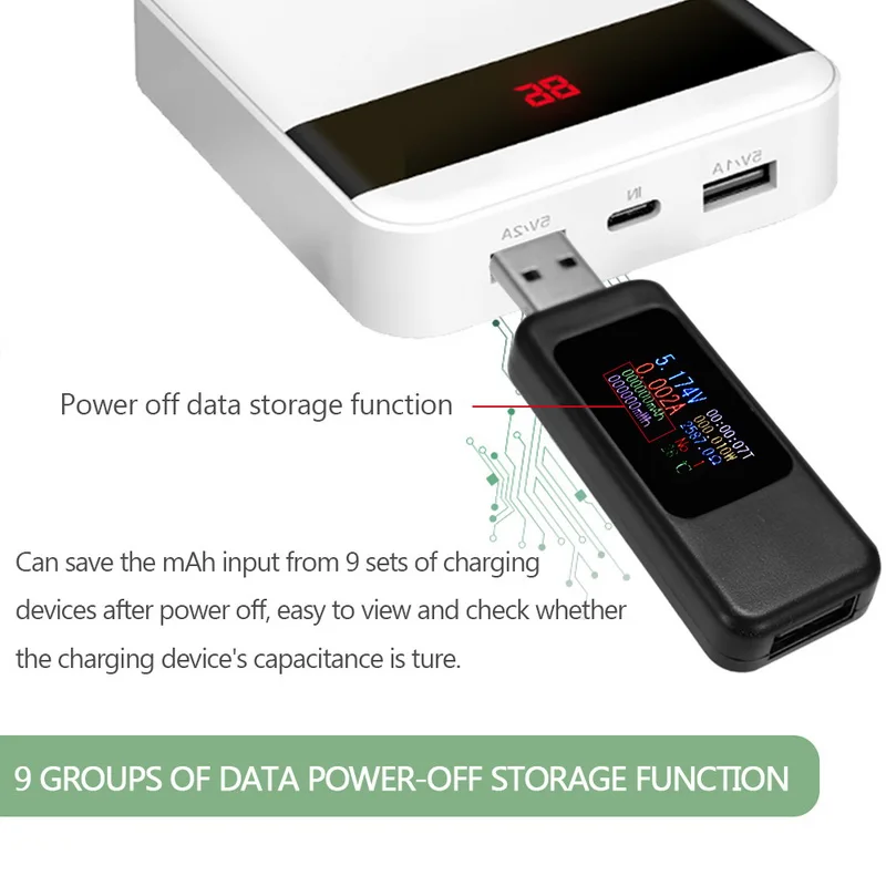 Тестер USB мультиметр Цифровой измеритель тока и напряжения мощность зарядное