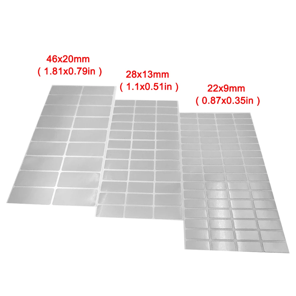 Серебристая Водонепроницаемая пустая наклейка имени индивидуальная этикетка