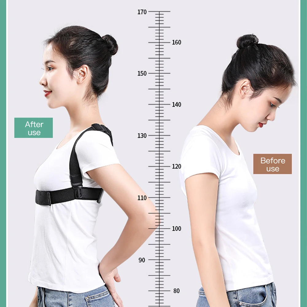 

Intelligent Voice Vibration Posture Corrector Invisible Adult Children Touch Digital Display Corset Posture Brace Back Support