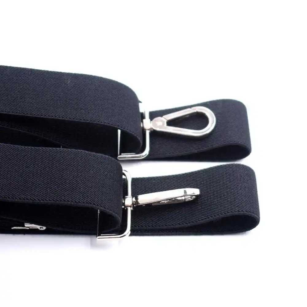 

Men Suspender Fastener Back Navy Coffee Grey Wine Red