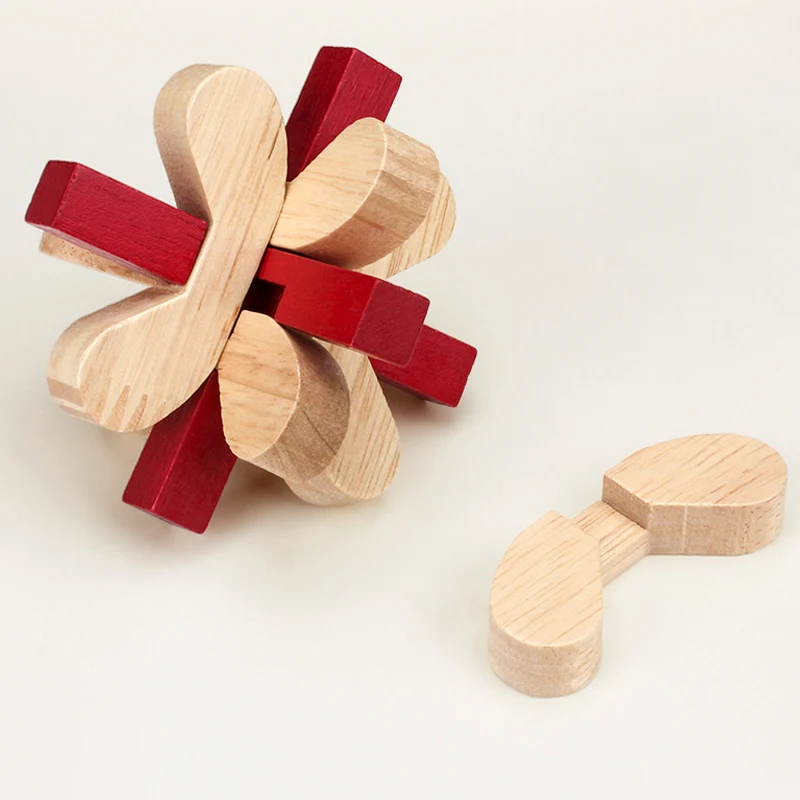 9 шт./компл. Ming замок взрослые и дети 3D головоломки игра деревянные игрушки