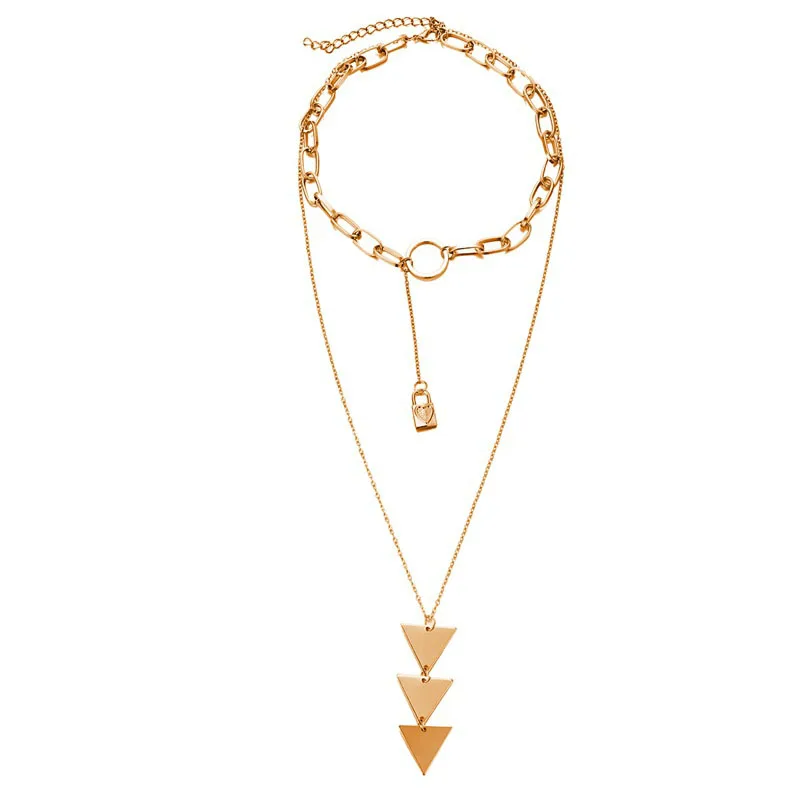 Modyle Multi Arrow Choker Necklace Women Two Layers Necklaces Gold Color Fishbone Plane Necklace Chocker