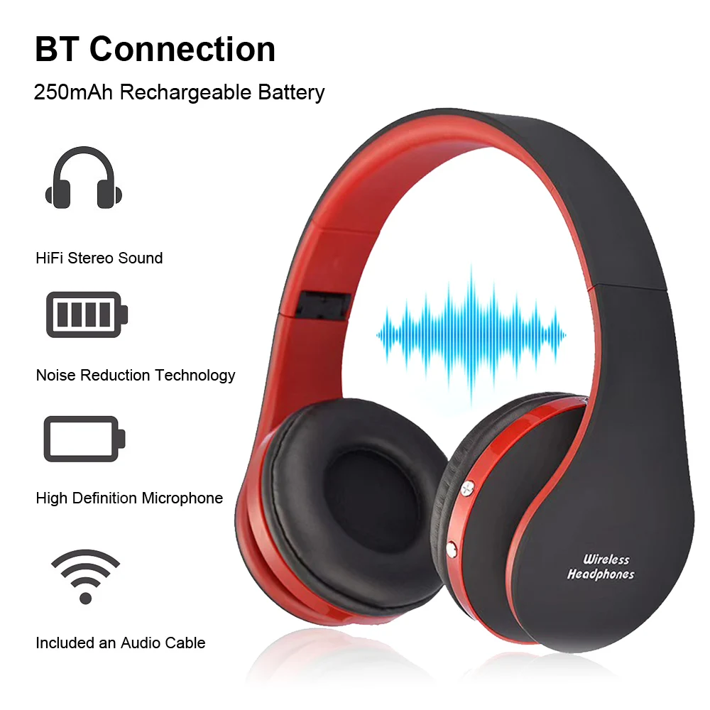 Новые беспроводные наушники BT с микрофоном игровые вкладыши складные