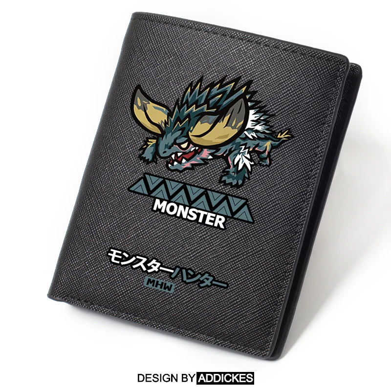 Игровой кошелек Monster Hunter World PS4 короткий длинный кожаный чехол для банкнот карт