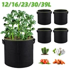 Мешки для выращивания растений, фетровая ткань, горшок для овощной рассады картофеля, клубники, мешок-контейнер для посадки растений, садовые горшки сделай сам, 5 шт., 3-10 галлонов