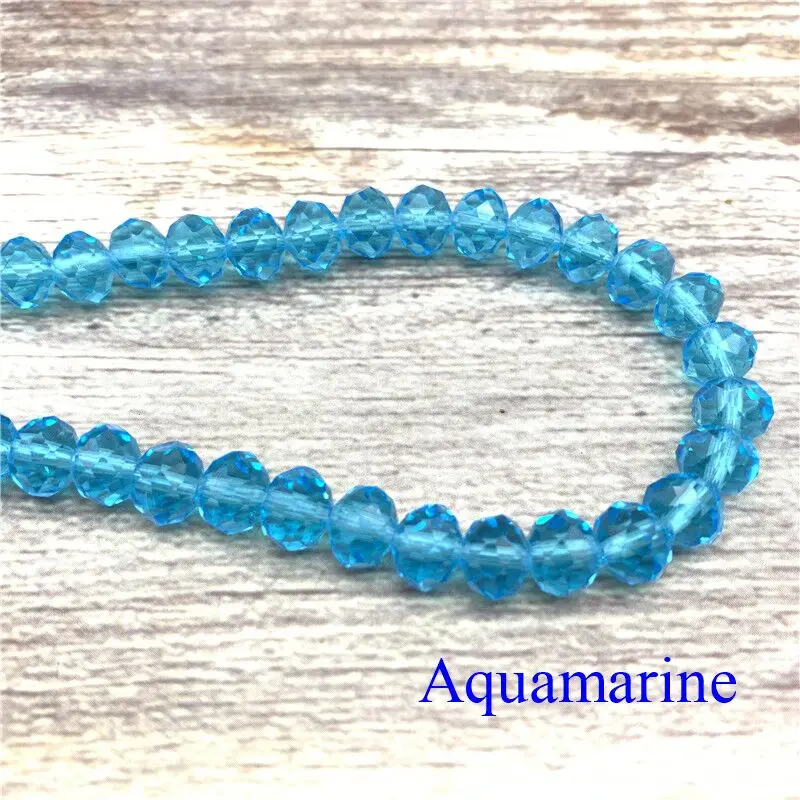 10 нитей цветные Хрустальные Граненые стеклянные бусины Rondelle маленькие для