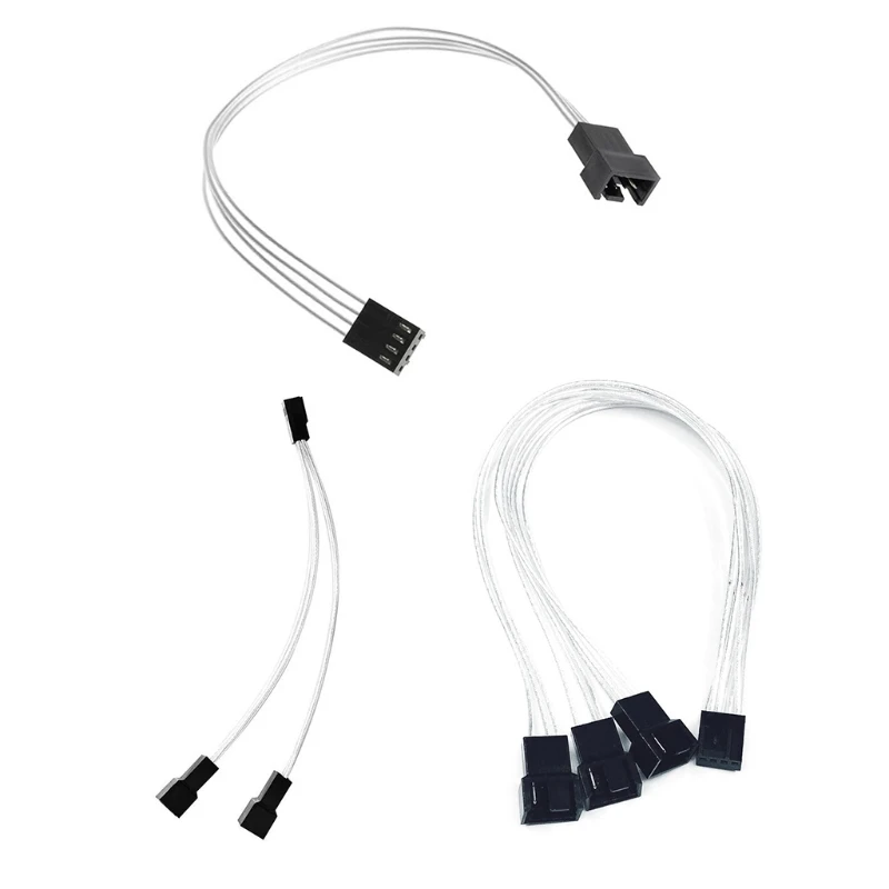 

1 to1/2/3 Computer Line PWM Temperature Control Cooling Fan Extension Line Chassis One for three Hub