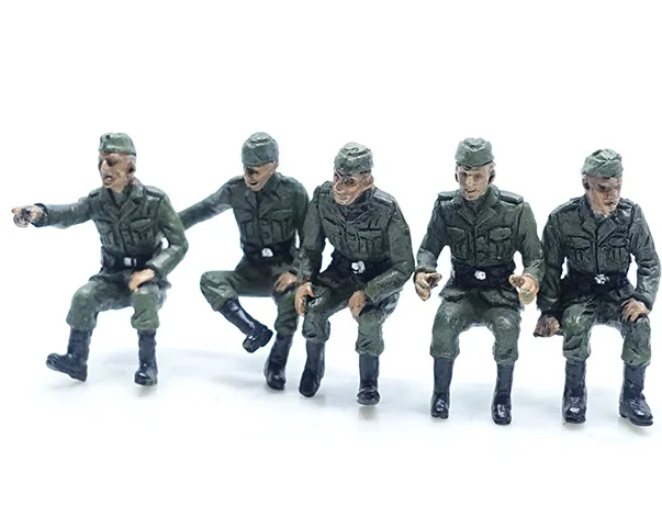 

Игрушечная модель P0404 1/72 НЕМЕЦКИЙ Солдат Второй мировой войны 2 War Soldier, набор из 5 цветных готовых изделий