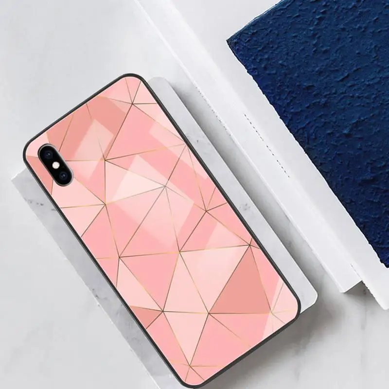 

Grain Glass Phone Case Back Shell For IPhone 12 11 Pro Max Cases XR XS 7 8 Plus Cover Accessories Carcasa