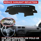 Чехол для приборной панели автомобиля Volkswagen VW POLO 6R 6C 2009-2017 5 MK5, защитный коврик, солнцезащитный козырек, коврик для приборной панели, Автомобильный Ковер