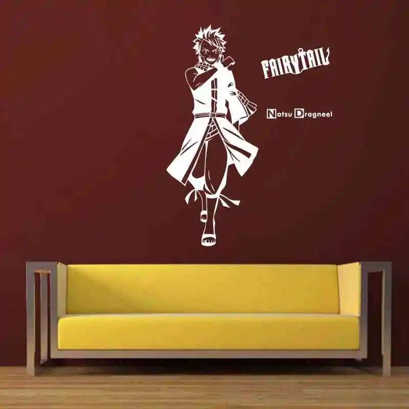 

FAIRY TAIL Wall Decal Vinyl Wall Stickers Decal Decor Home Decorative Decoration Anime Natsu Car Sticker