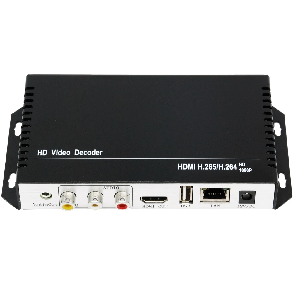H.265 H.264 Ultra HD 4K видео аудио декодер IP потоковый декодер IP к HDMI+ CVBS AV поддержка 4K выход для декодирования кодировщика