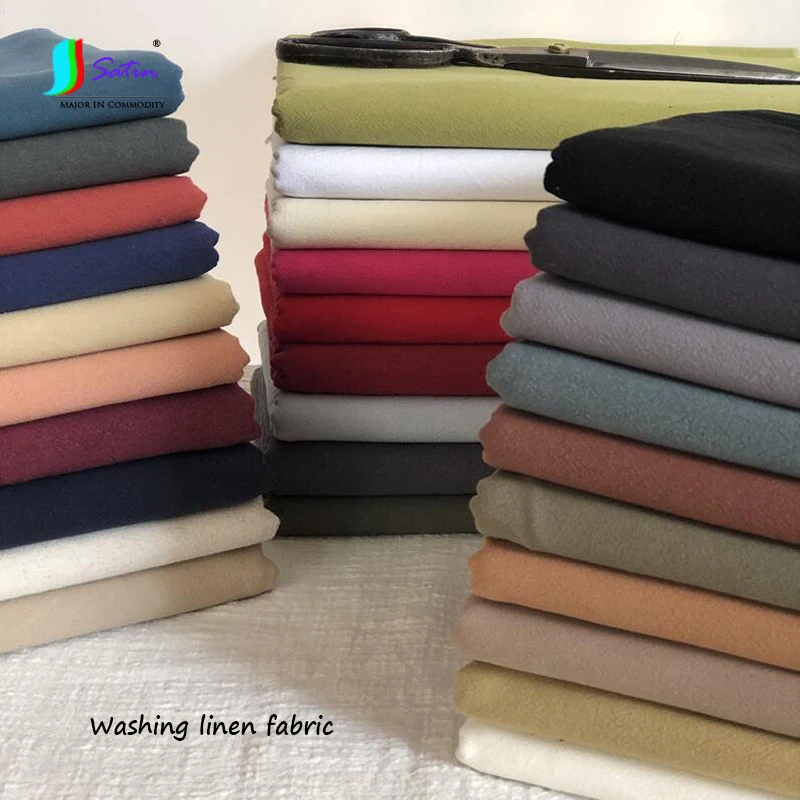 Diy Одежда темно Цвет стиральная льняная ткань для украшения дома скатерти
