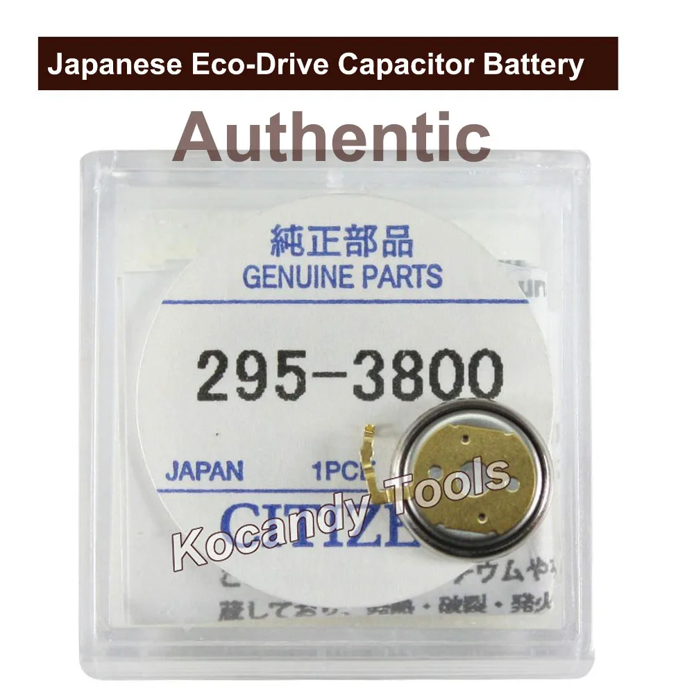 

Citizen Battery 295.38 Eco-Drive Capacitor M5L81 C601 C605 C615 Genuine Part No. 295-3800 Watch Battery Accumulator