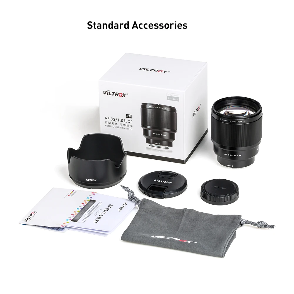 Объектив VILTROX с фиксированным фокусом 85 мм F1.8 Mark II STM AF портретный основной