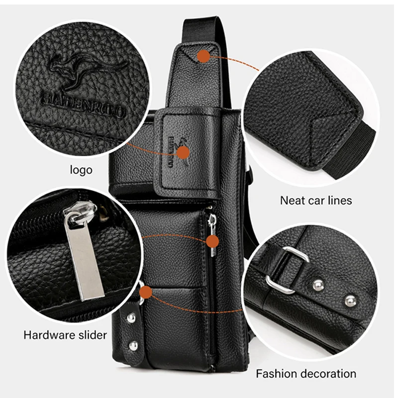 Многофункциональные мужские спортивные сумки с карманами нагрудные