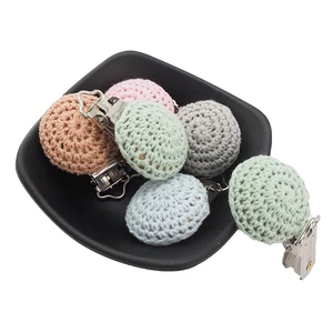 Chenkai 50 шт. детский вязаный крючком соска металлический деревянный Прорезыватель для зубов для рукоделия аксессуары для ювелирных изделий