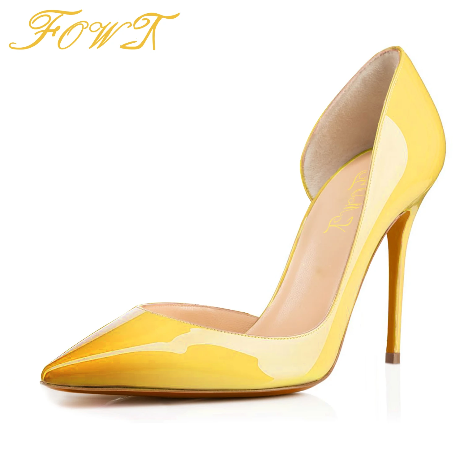 

Женские туфли-лодочки на высоком тонком каблуке-шпильке, с острым носком