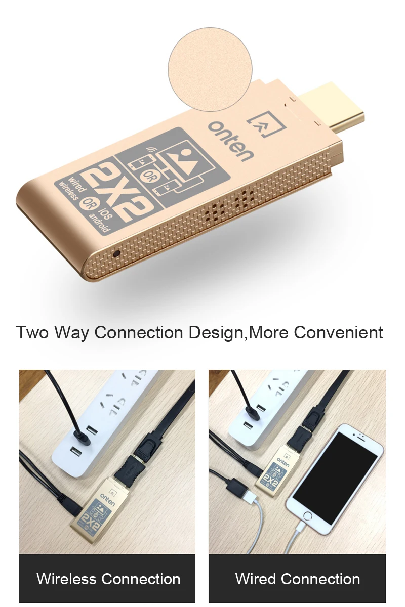 IOS Android телефон к телевизору HD Беспроводной Wi Fi дисплей Dongle HDTV адаптер для iPhone 11 12